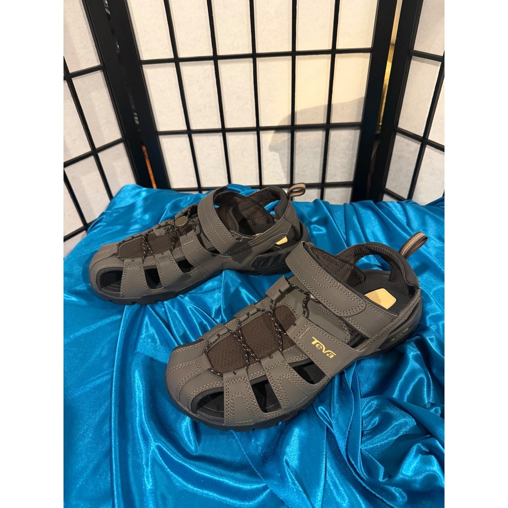 Teva Men's Closed-Toe Sport Sandals in Gray and Black